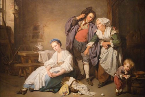 Broken Eggs, painting by Jean-Baptiste Greuze, photographed by David Monniaux
