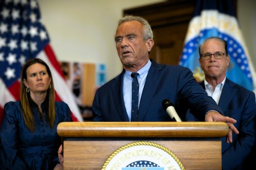 Robert F. Kennedy Jr. at a MAHA Announcement, photograph by Tom Witham for USDA