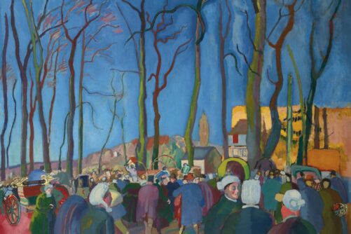 The Onion Market, painting by Raoul Dufy