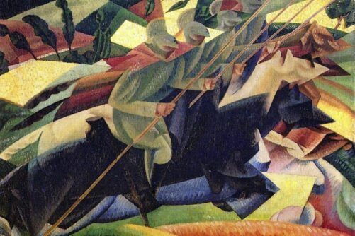 Lancers, painting by Gino Severini